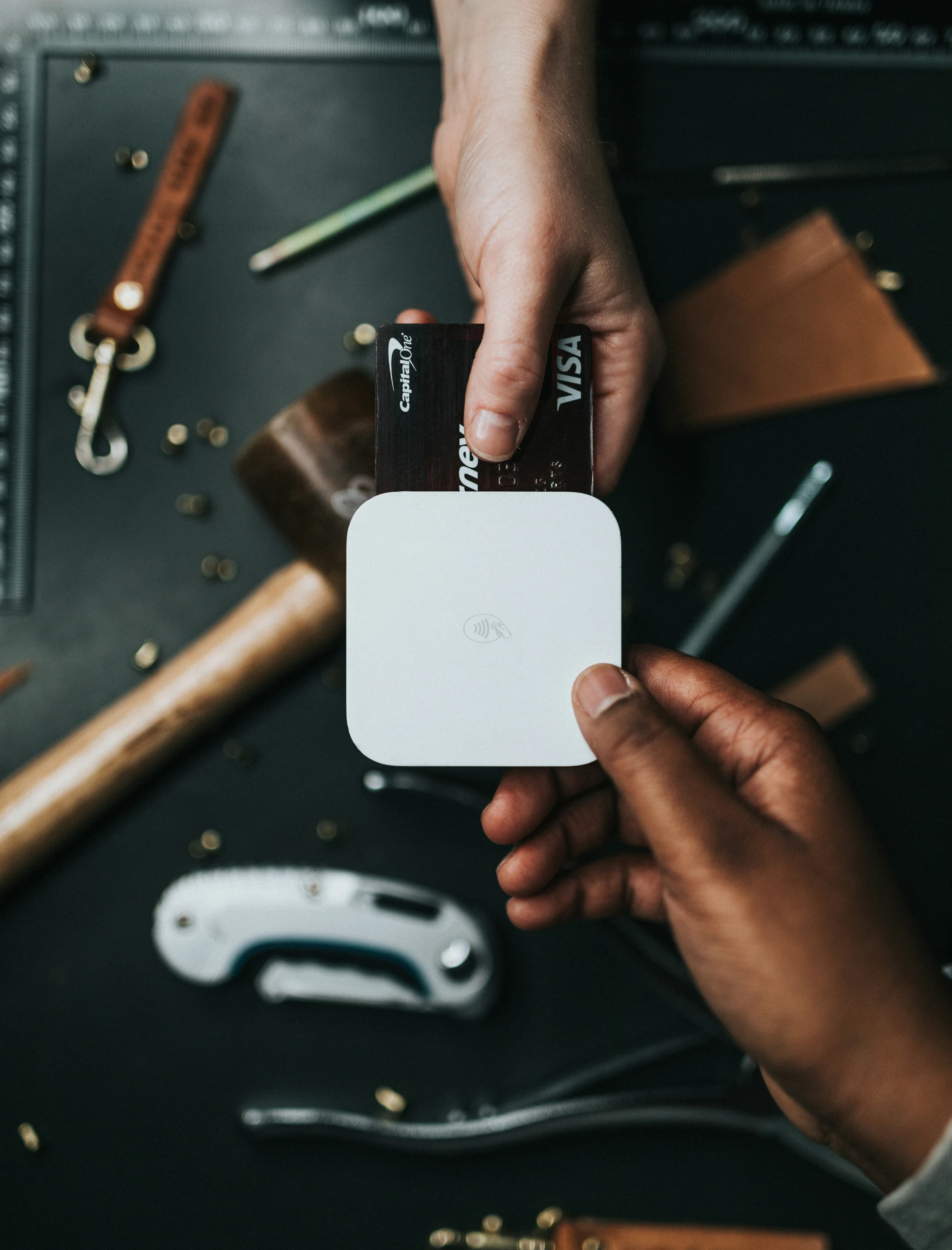 Credit card payment with Square reader